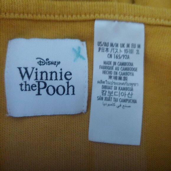 Disney Winnie The Pooh and Friends Honey Gold Drop Waist Fun Cute Dress - Picture 10 of 11